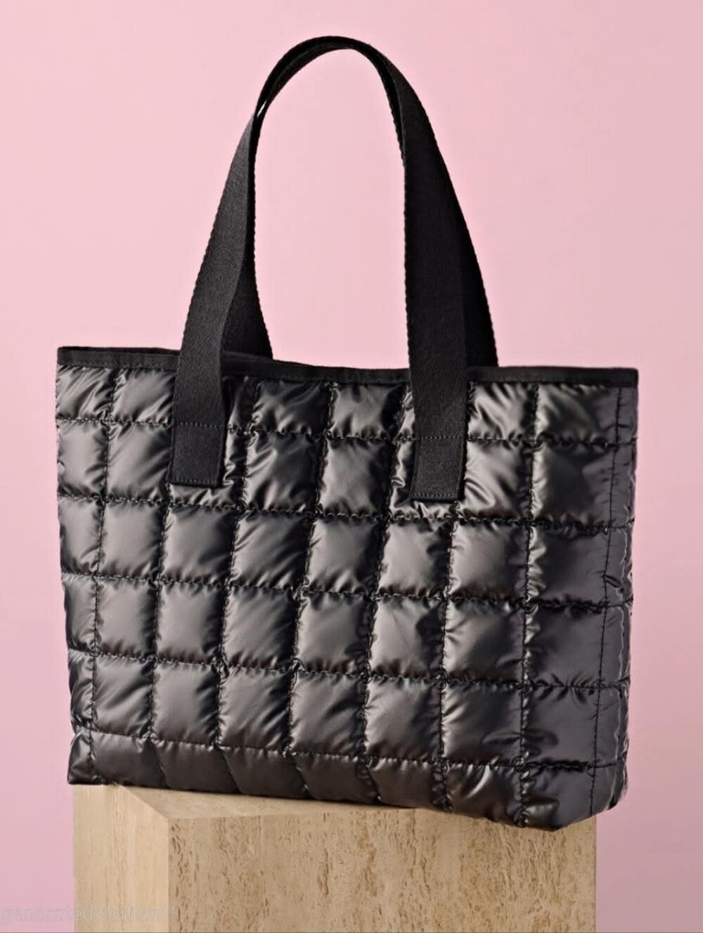Joe Fresh Quilted Puffer Tote Bag